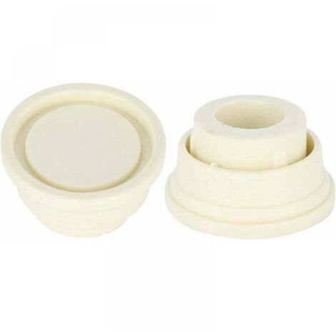 Topes de goma para escalera de piscina, juego de dos topes blancos para escalera de piscina