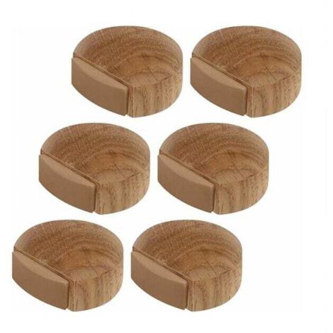 topes de puerta autoadhesivos de madera para suelos y parquet - Topes de puerta autoadhesivos - Topes de puerta (roble natural)