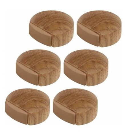 topes de puerta autoadhesivos de madera para suelos y parquet - Topes de puerta autoadhesivos - Topes de puerta (roble natural)