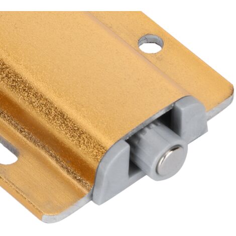 Topes magnéticos con función de cierre suave para puertas y cajones – juego de 2 – ABS + acero inoxidable – 142 x 45 mm