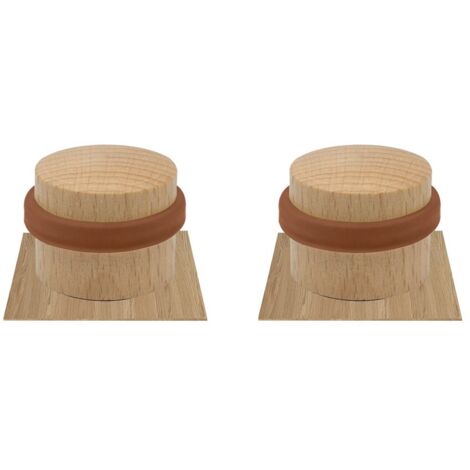 Topes puerta seta marron 817  2 uds blister