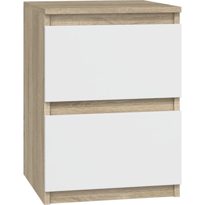 Worktop Express - Table de chevet Malwa M2, sonoma blanc