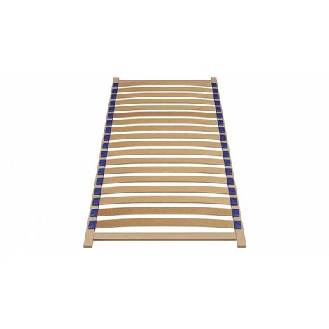 Topeshop – Sommier flexible 90x200 cm – Lattes en bois de bouleau – 36 lattes pour soutien optimal – Montage facile à visser