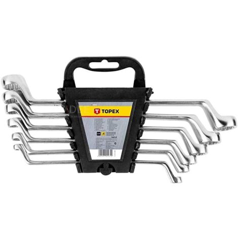 TOPEX - 6 PEZZI - SET CHIAVI POLIGONALIDOPPIE 6-17MM