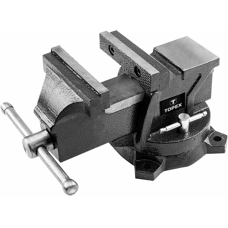 Image of Morsa da banco base girevole larghezza ganasce mm 125