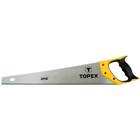 TOPEX - SEGA A MANO 500MM, SHARK, 11TPI, 3 LATI - AFFILATI DENTI E TEMPRATI - CON IMPUGNATURA BIMATERIALE