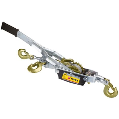 Topex Winde 3,5 Tonnen Metall Seil 2,5 m
