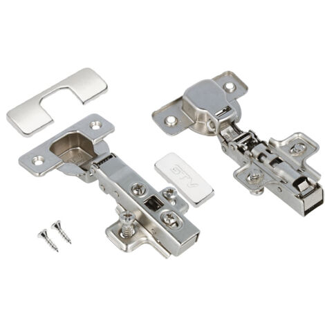 Topfband Mittel- Innen- Eckanschlag Möbelscharnier 35mm Topfscharnier Soft Close Eckanschlag