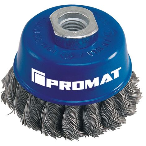 Topfbürste Ø 100 mm Drahtstärke 0,5 mm VA 8500 min-¹