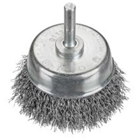 Topfbürste gewellt DM 50mm Schaft 6mm Stahldraht 0,30mm Osborn