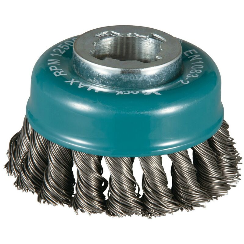 Image of Makita - Topfbürste mit gezopftem Draht, 80 mm, x-lock D-73380