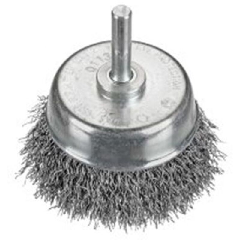 Topfbürste gewellt DM 50mm Schaft 6mm Stahldraht 0,30mm Osborn