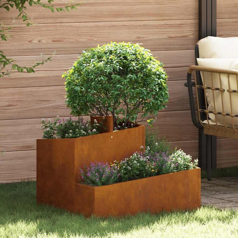 Gartenblumentopf Braun 60 X 60 X 50 Cm Vidaxl