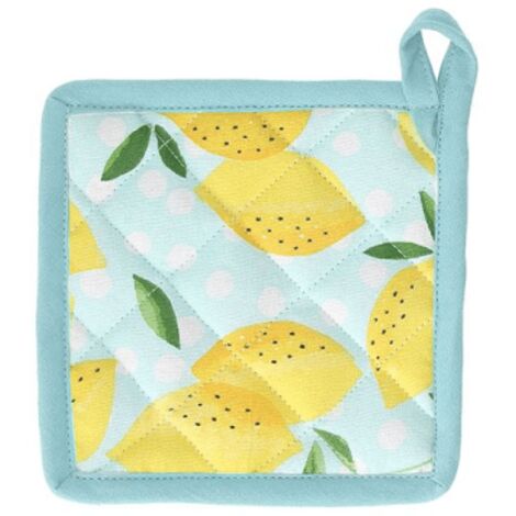 Topflappen 15 x 15 cm gelbe Baumwolle