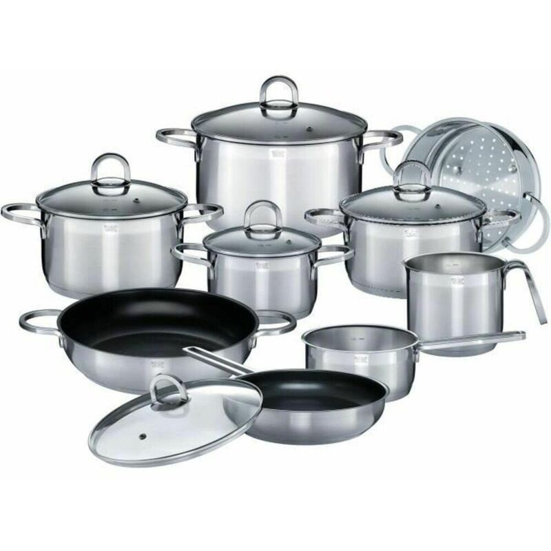 Gsw Alara Kochtopfset 14 Teile Silber