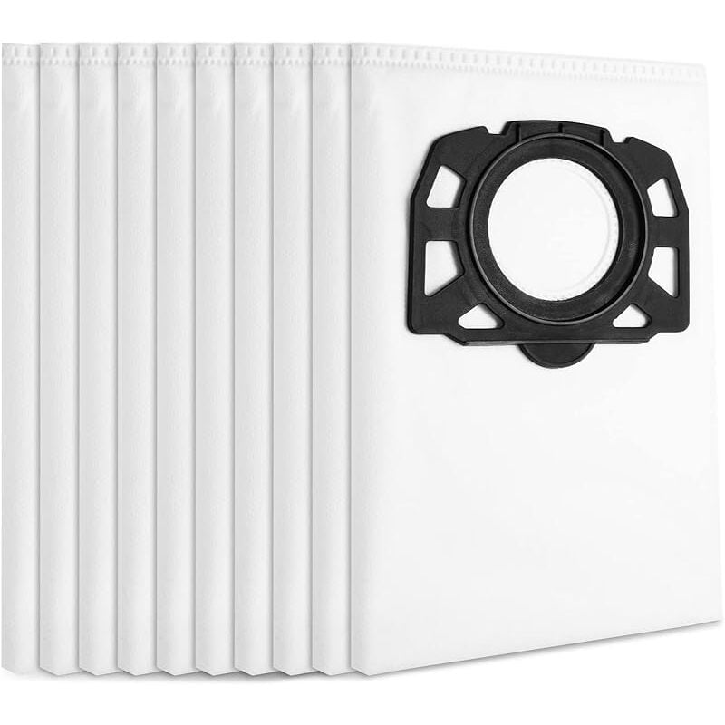 TopHinon Lot de 10 Sacs d&39aspirateur Sacs Filtre compatibles pour Karcher 2.863-006.0 WD4 WD5 WD6 WD5P WD6P Premium MV4 MV5 mv