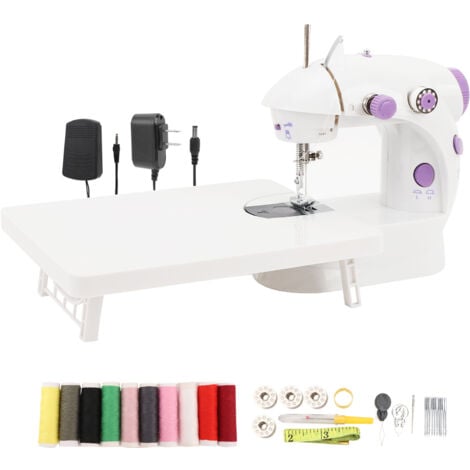 TOPIKY Mini machine à coudre pour enfants débutants, machine à coudre électrique portable facile à utiliser, petit outil de couture portable amélioré avec kit de couture