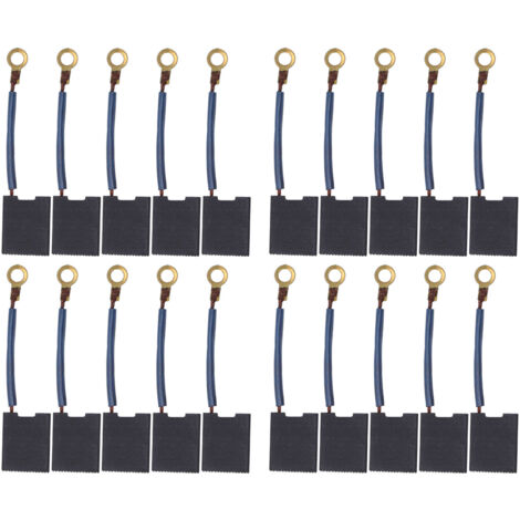 TOPINCN Brosses en Cuivre en Carbone Remplacement de L'outil électrique Compacte Brosse en Carbone pour Boucle D'angle, 20pcs en de Forage électrique pour le Moteur, pour L'utilisateur de Broyeur à