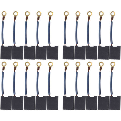 TOPINCN Brosses en Cuivre en Carbone Remplacement de L'outil électrique Compacte Brosse en Carbone pour Boucle D'angle, 20pcs en de Forage électrique pour le Moteur, pour L'utilisateur de Broyeur à
