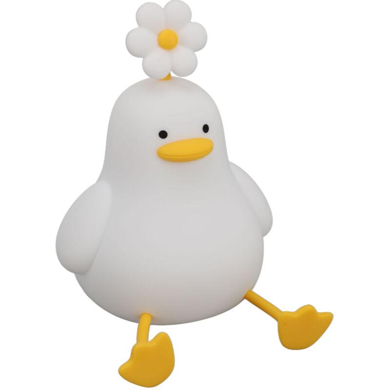 TOPINCN Duck Night Light, Mignon Lampe de Canard Lampe de Nuit en Silicone Lampe à LED Rechargeable Lampe de Chevet Animal Léger de Nuit de Nuit