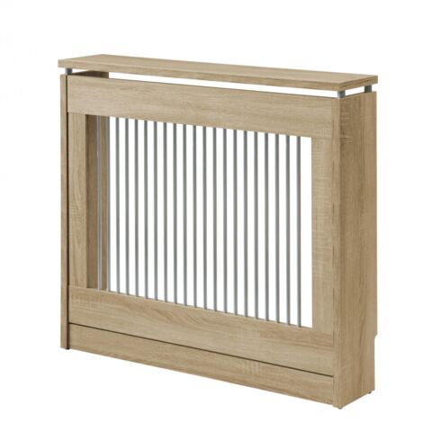 vidaXL Copertura Termosifone Bianca 108,5x19x84 cm Legno Massello Pino