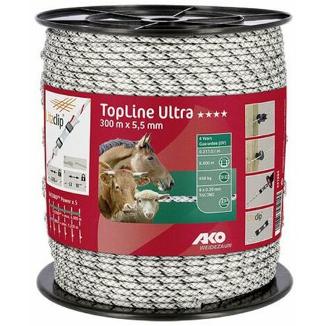 TopLine Ultra Seil, geflochten 5,5mm,6x0,30mm TriCond, 0,311 Ohm/m, 300m