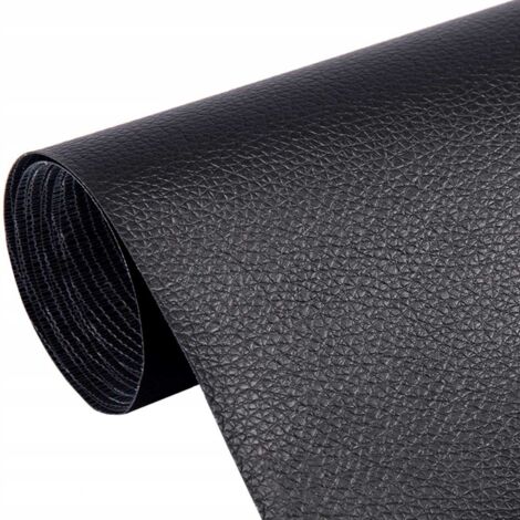 Toppa autoadesiva in pelle 50x137 cm nera