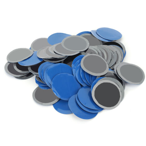 Toppa universale per la riparazione di pneumatici forati, attrezzo in gomma da 58 mm di diametro per auto e moto, 80 pezzi.
