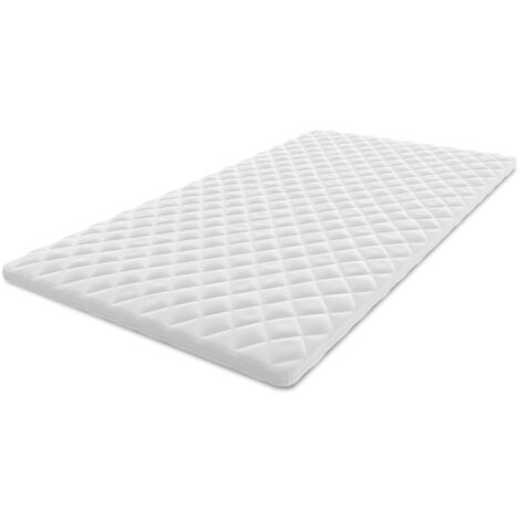 Topper 8x160x200 cm Matratzenauflage mit RavineBlue-Schaum Matratzenschoner Kaltschaum H3 H4