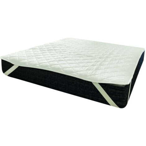 CFADDA Topper Bianco in Poliestere per Letto Matrimoniale 160x190 cm