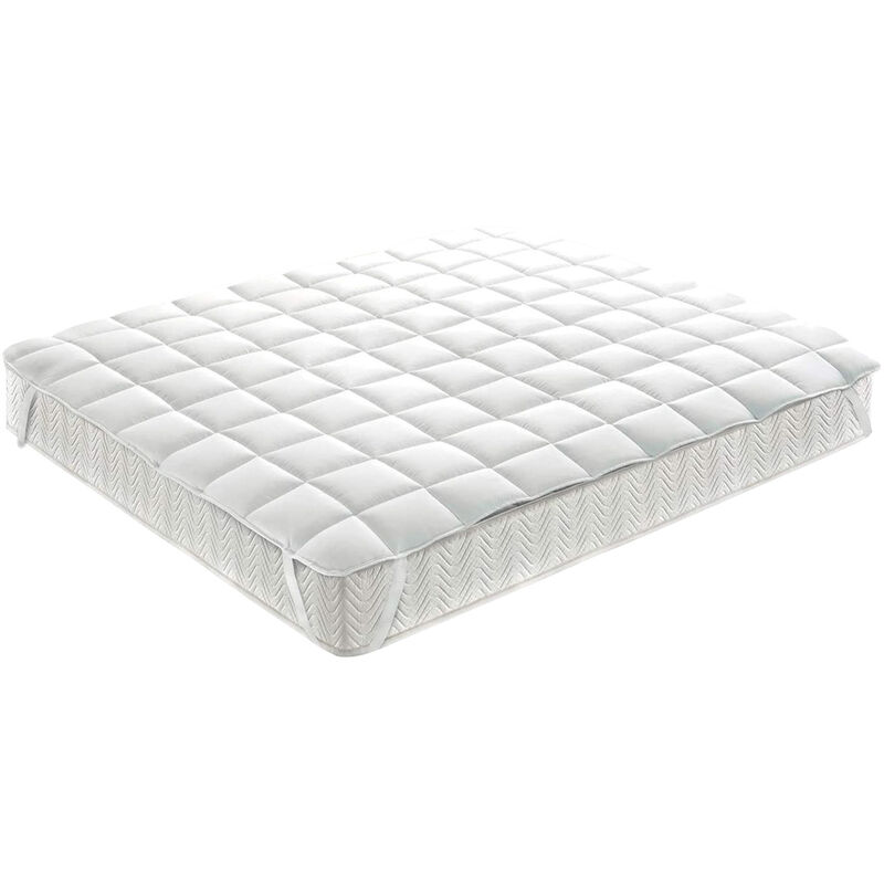 Topper Coprimaterasso Imbottito Antibatterico Matrimoniale Corretto...