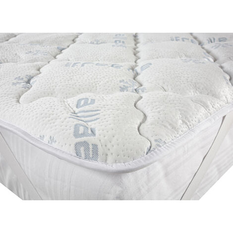Topper Coprimaterasso Imbottito Correttore Materasso Reversibile Rinfrescante Riscaldante, misuraSingolocoloreDouble