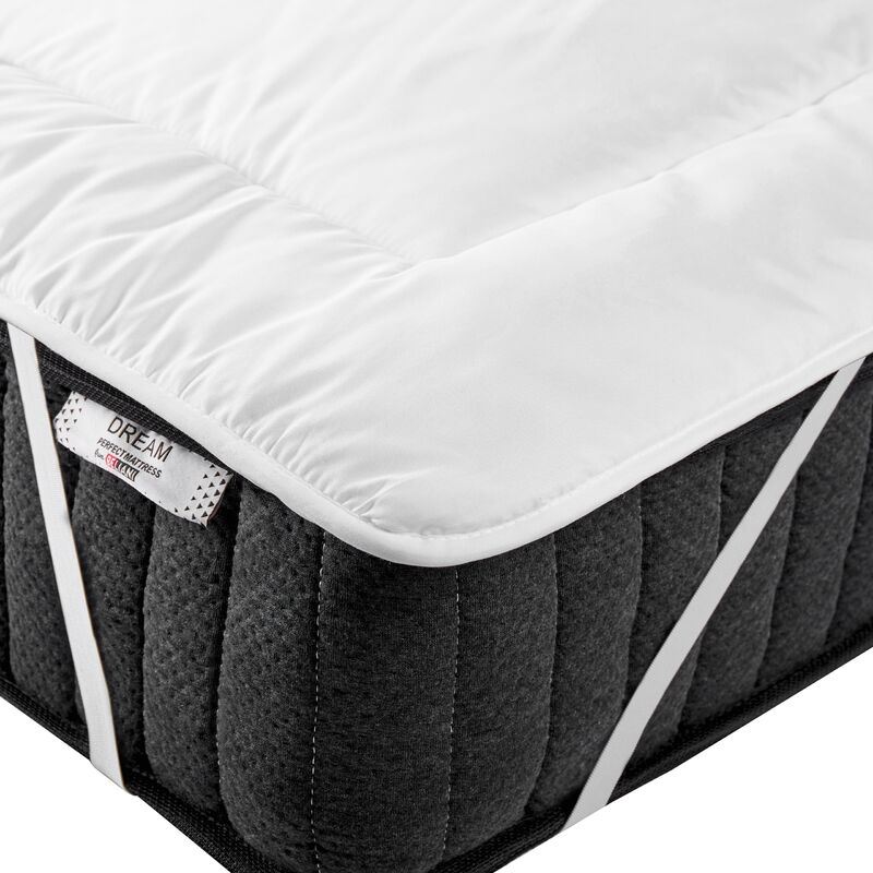 

Topper de microfibra blanco 90 x 200 cm YANGRA