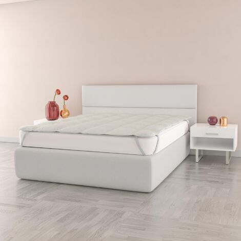 TOPPER SHERPA TRAPUNTATO CON ELASTICI, Matrimoniale 160 x 195 cm