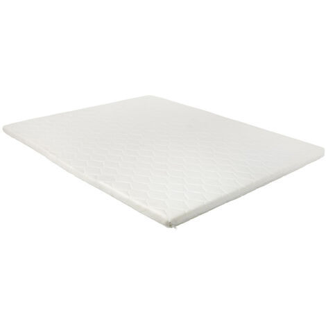 TOPPER - Sur-Matelas 160x200cm en Mousse Coloris Blanc