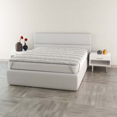 Topper trapuntato con Elastici, CASHMERE, Matrimoniale 160x195cm