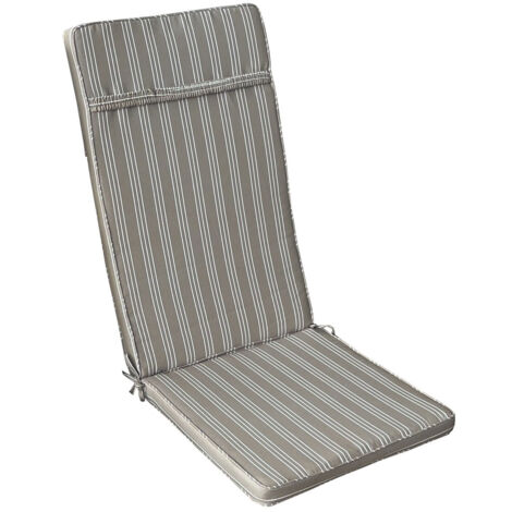 TOPPY - cuscino alto con doppia cucitura idrorepellente a righe