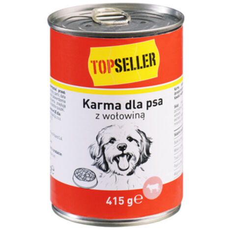 TOPSELLER Hundefutter mit Rind 415g