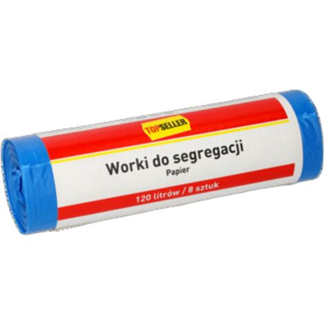 TOPSELLER sacs de tri sélectif 120l bleu 8 pcs.
