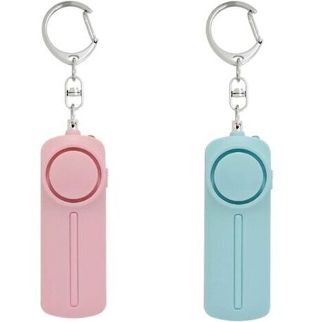 Topsense-Sirene per la difesa personale – Allarme di emergenza portachiavi con volume elevato di 130 dB e luce LED – Dispositivi di sicurezza per la protezione personale di donne, ragazze e bambini