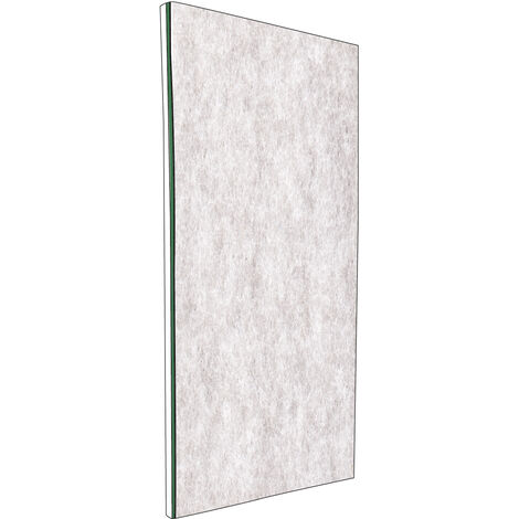Topsilentduogips isolante acustico spess. 21,0 mm da 1,20x2,80 m pannello tagliato a metà sul lato lungo