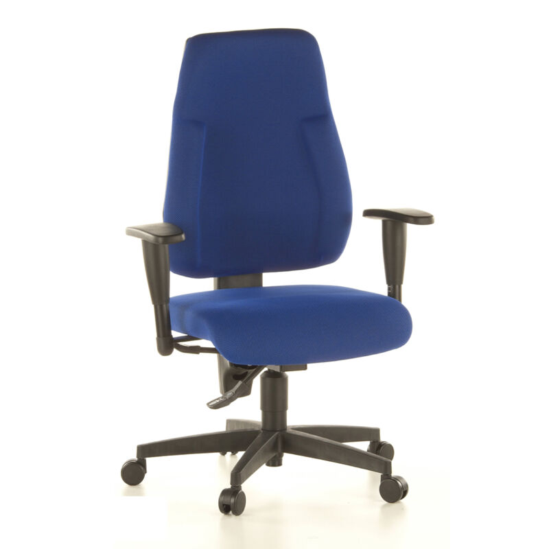 Topstar Wellnessstuhl / Bürostuhl Lady Sitness C Al.k2 Stoff Blau