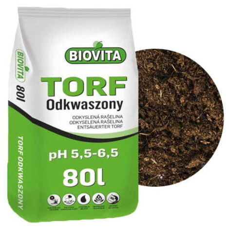 Torba da giardino deacidificata per piante 80 l