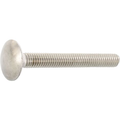 Torbandschrauben ohne Mutter ø M10x60mm DIN603 Vollgewindeschrauben Edelstahl A2