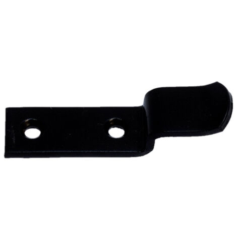 Torbel – Agrafe volet nord contre-coudée déport 9 mm – Dimensions 75x18x3 mm – Couleur noire – 501035