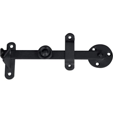 Torbel – Fermeture de porte à fléau 260 mm – Acier zingué noir pour sécurité renforcée – Conçu pour espaces confinés