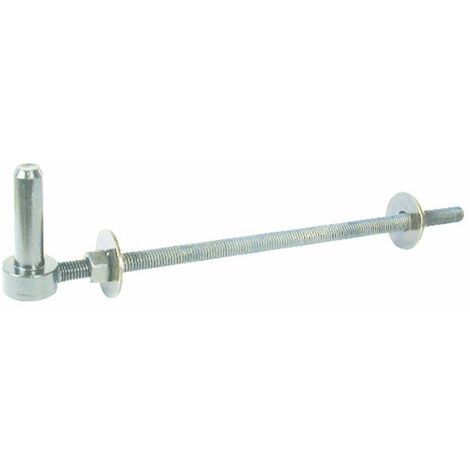 Torbel – Gond à poteau traversant 14mm – Acier zingué haute qualité – Longueur 300mm pour fixation robuste – Compatible avec poteaux standards