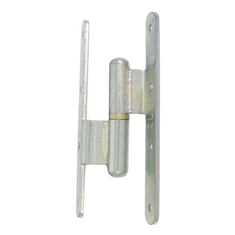 Torbel – Paumelle renforcée à bague laiton – Acier zingué blanc – Dimensions 190x80x95 mm – Droite – RCNR198D1