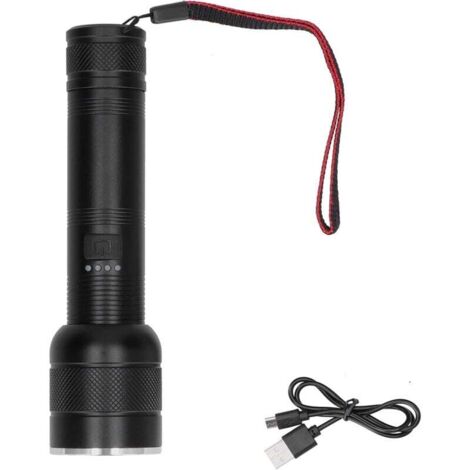 Torce elettriche, torcia portatile con ricarica USB per campeggio all'aperto