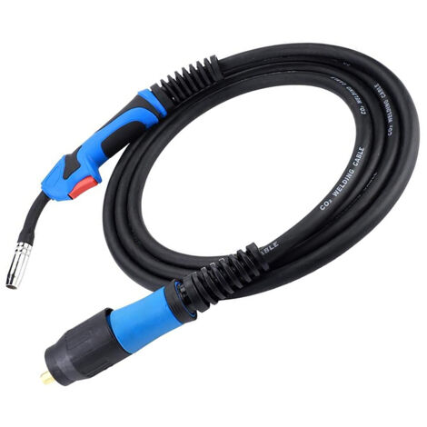Torch à souder MIG MB15AK avec raccord standard européen, câble de 3,8 mètres pour soudage gaz